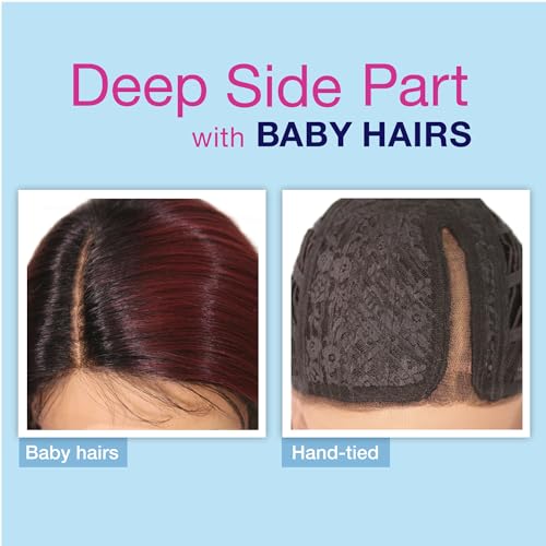 Sensationnel Dashly Lace Front Wig - Style 40, 1B OffBlack Synthetic Hair