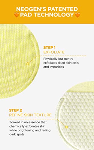 NEOGEN Dermalogy Bio-Peel Gauze Peeling Lemon 30 Count - Powerful Exfoliating Pads with Lemon AHA, Brightening & Smoothing