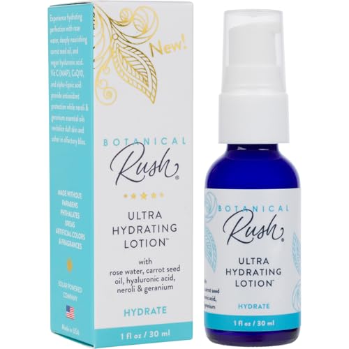 Hydrating Face Lotion with Rose Water & Hyaluronic Acid - 1 oz