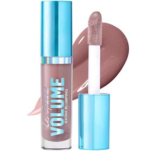 Vivienne Sab? Le Grand Volume Plumping Lip Gloss ? Hyaluronic Acid Moisturizing Lip Gel, Cayenne Pepper + Menthol Cooling Tingle, High-Shine Non-Sticky Finish, Cruelty-Free, Shade Chablis, 3 ml