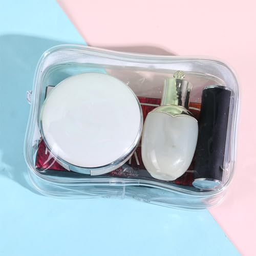 36 Pack Clear Makeup Bags - Travel Cosmetic Organizer Pouches, Waterproof PVC