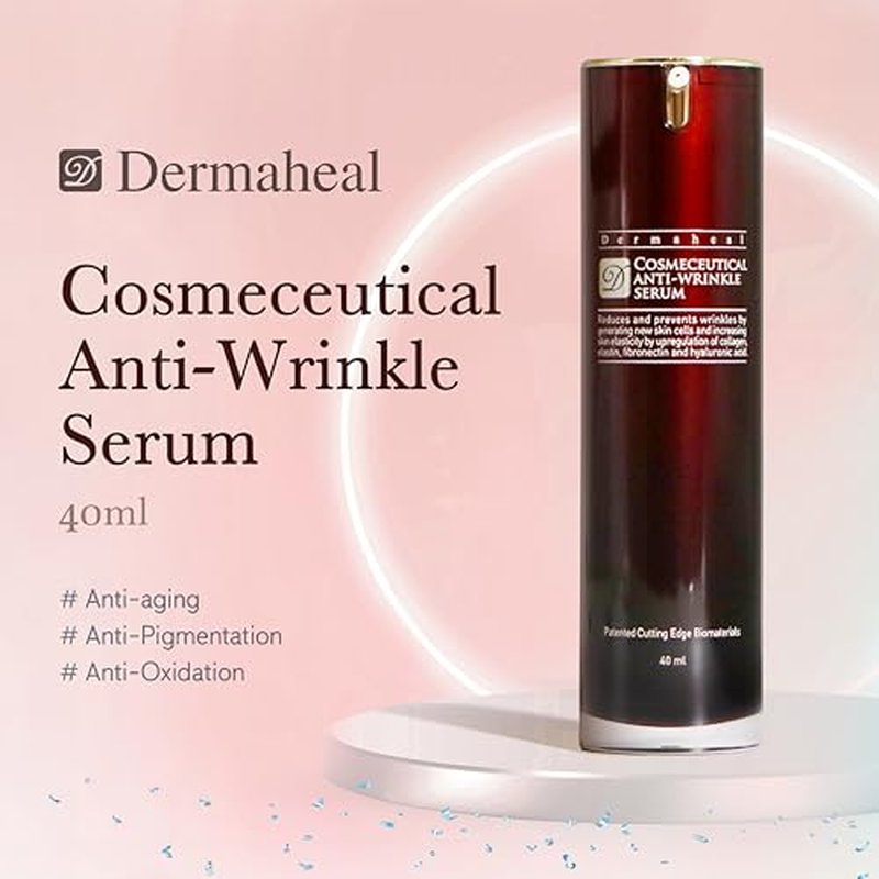 Anti-Wrinkle Serum Anti Aging Face Treatment with Biomimetic Peptides for Fine Lines Collagen & Radiance Concentrated Hydrating Essence for Face & Neck Repair 1.35 fl oz