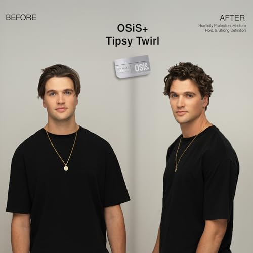 OSiS+ Tipsy Twirl Curl Cream, 10.1 Fl Oz ? Medium Hold Curl Enhancer for Defined Waves, Lightweight Volume & Humidity Protection