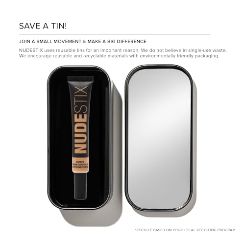 Nudestix NUDEFIX Cream Concealer ? Hydrating, Buildable Liquid Concealer for Dark Circles, Redness & Blemishes | Skincare-Infused, Natural Finish | Clean, Vegan & Fragrance-Free