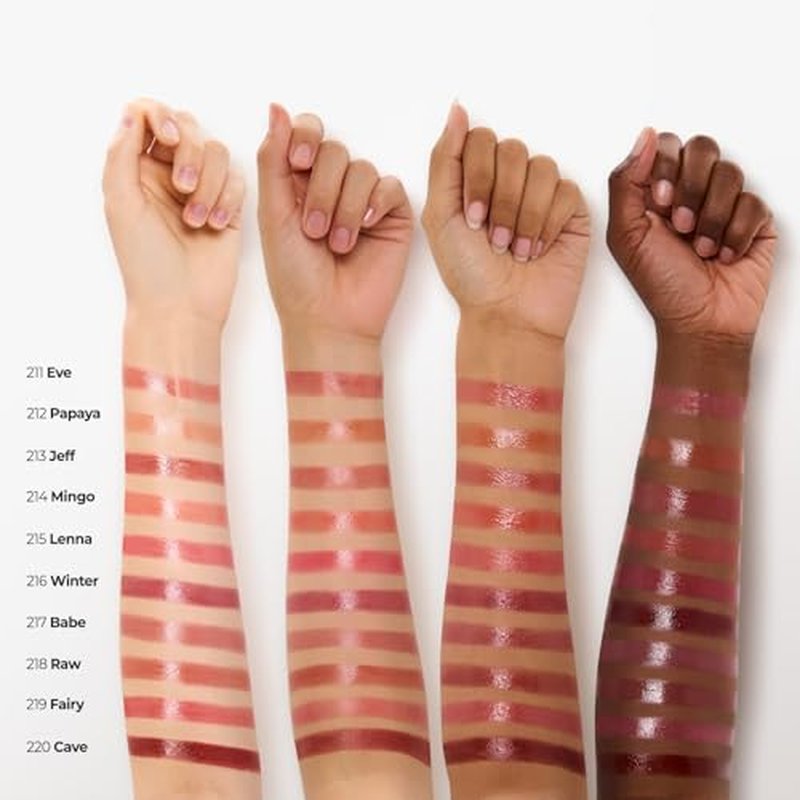 Laka 24HR Bonding Glow Lipstick, 3.7g/0.13oz., Long Lasting High-Shine Lipstick with Rich Color & Glassy Finish (#217 Babe)