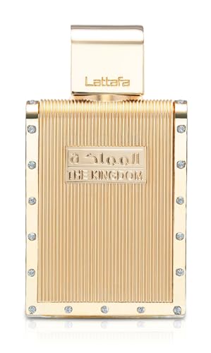 Men's Eau De Parfum Spray - The Kingdom Lattafa 3.4 Fl Oz - Sage Lavender Mint