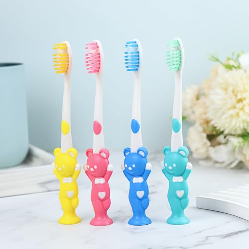 100pcs Kids Disposable Toothbrush Set - Soft Bristles & Cute Animal Designs