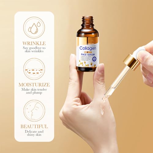 Collagen Skin Care Set - 13 Pcs Facial Kit with Cleanser, Toner, Serum & Masks - Collagen-13