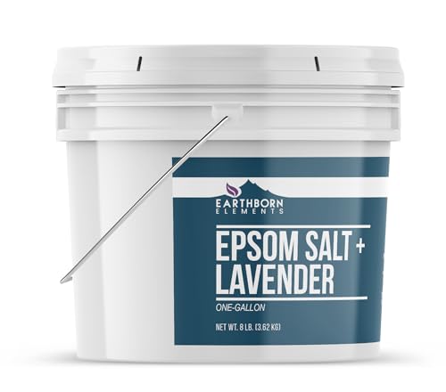 Lavender Epsom Salt 8 Lb Pack - Sulfate Bath & Skin Soak - Variation: Lavender / 128 Ounce