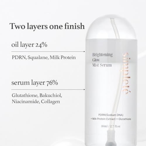 Brightening Glow Mist Serum with PDRN & Glutathione for Dewy Skin - 2.7 fl oz