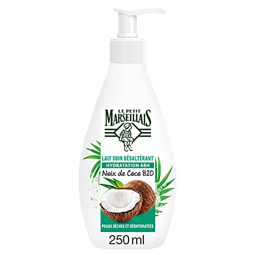 Le Petit Marseillais Organic Coconut Body Lotion 48H Moisturizer for Dry Skin 250ml