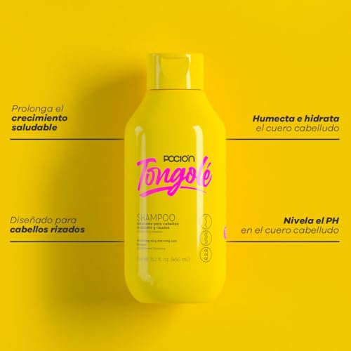 La Pocion Tongolé Curly Hair Care Kit - Hydrating Shampoo, Conditioner, Hair Mask & Leave-In