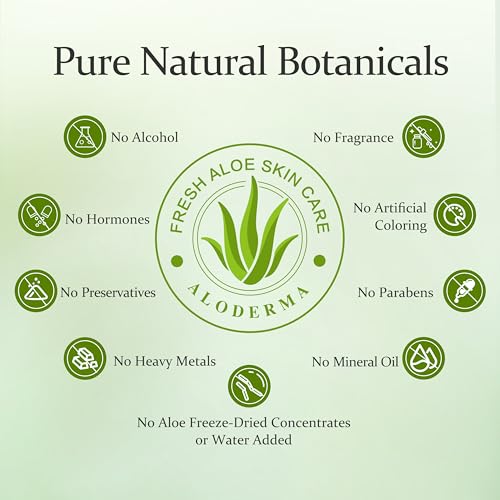 Aloderma Aloe Vera Gels - 500g Aloe Vera Gel, 300g Aloe Vera Gel + Tea Tree Oil