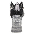 36-Inch Haunted Winged Creepy Girl Animatronic Halloween Decor