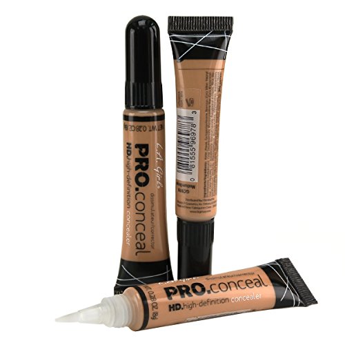 LA Girl HD Conceal High Definition Concealer (Medium Beige)(pack of 3)
