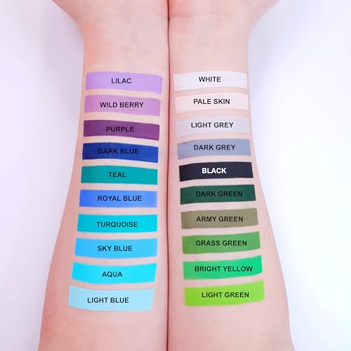Pro Face & Body Paint Cake Pots by Moon Creations - Set of 3 - Professional Water Based Face Paint Makeup for Adults, Kids - 1.26oz