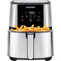 Chefman TurboFry Touch Air Fryer 5 Quart - Stainless Steel, Large Capacity