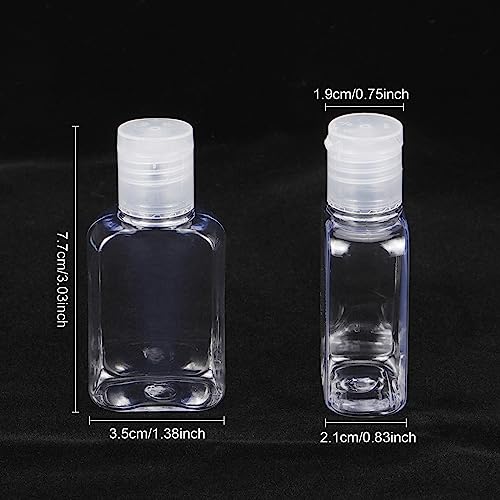 150 Pcs Travel Refillable Clear Plastic Bottles 30ml for Camping & Business Trips - Variation of THIS listing