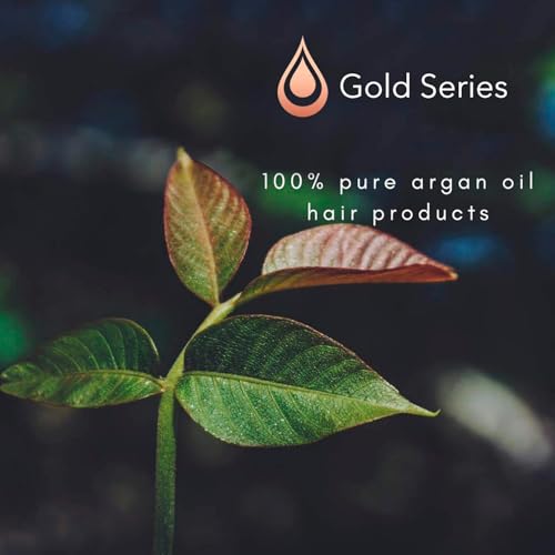 Moroccan Gold Series Argan Oil Leave-In Hair Mask 4.2 Fl Oz – Nourishing Keratin Spray for Curly & Damaged Hair