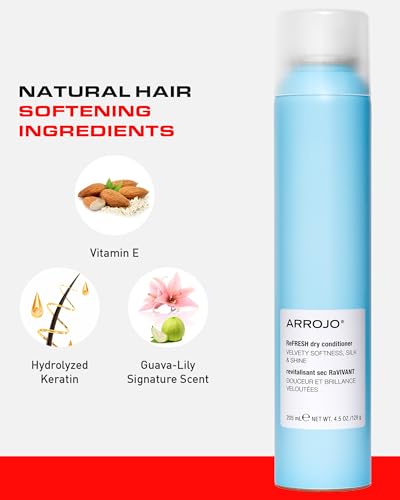 Dry Conditioner Spray for All Hair Types - Moisturizes, Frizz Control, 4.5 oz
