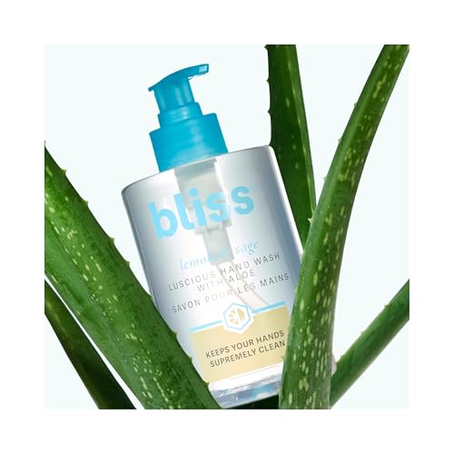 Bliss Lemon & Sage Hydrating Hand Wash 12.14 Oz - Gentle Moisturizing Soap with Aloe & Coconut Oil - Daily Use