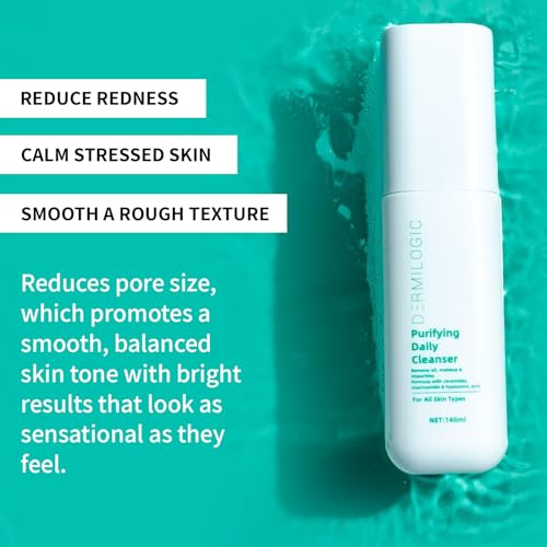 Purifying Daily Cleanser, Deep Cleanse, Hydrate & Restore, Contains Niacinamide, Ceramides and Hyaluronic Acid, Dermatologist-Tested For Bright, Balanced, Glowing skin