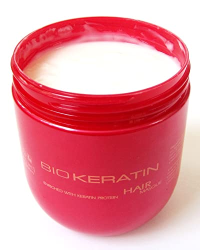 Anti-Frizz Hair Mask with Keratin & Shea Oil - Nourishing Smoothing Treatment, 16.9 fl oz