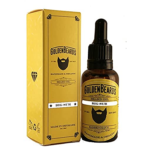 Organic Beard Oil & Grower – Big Sur 1oz (30ml) Vegan, Moisturizing, Nourishing