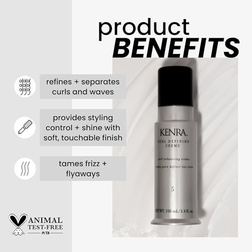 Kenra Curl Defining Crème 5 - Texture Enhancing Styler - 2 Pack, 3.4 Fl Oz Each
