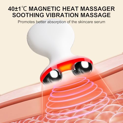 Micro-Current Facial Beauty Device£¬Red Light Therapy for Wrinkles & Firming£¬LED Face Massager Tool with Vibraion£¬Portable at-Home Face Sculpting Tool for Skin Care£¬Soothe and Relax Skin