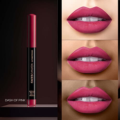 Matte Lipstick Set - Long-Lasting, Primer Infused Lip Colors in Brown, Red, Pink, Purple, Nude | 10+ Hour Wear