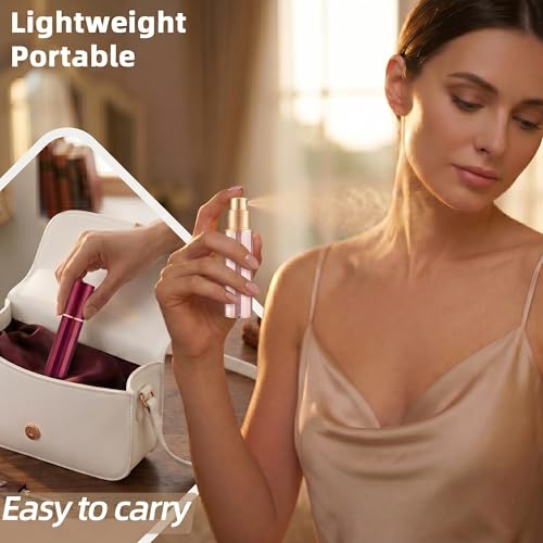 Refillable Perfume Atomizer Set - Leak-Proof Travel Spray with 3 Colors