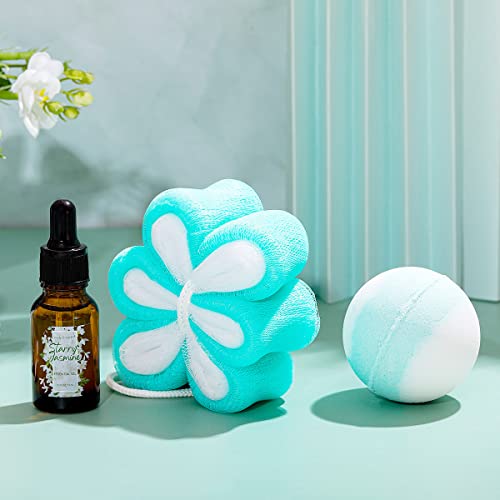 Jasmine Spa Gift Set for Women - 11PCS Self Care Gift Box with Bubble Bath, Lotion, Shower Gel & More