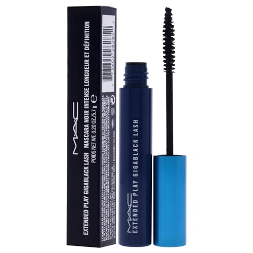 MAC Extended Play Gigablack Lash Mascara - Black / 0.2oz, Long-Lasting & Volumizing
