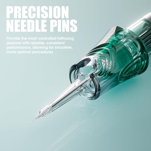 Dragonhawk Yue Tattoo Cartridge Needles 50pcs Assorted Sizes for Professional Tattooing