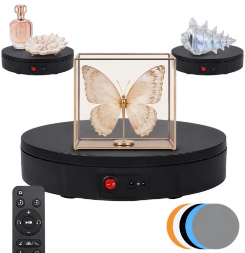 JAYEGT Motorized Rotating Display Stand 360° for Product Photography & Live Show