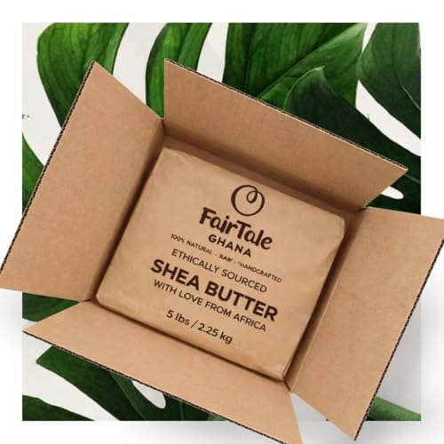 Raw African Shea Butter 5 lb | 2.25 kg - Premium Bulk, 100% Natural Unrefined, Handcrafted from Ghana
