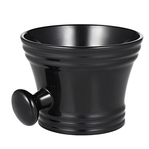 Shaving Mug Anself Man's Plastic Shaving Bowl with Handle Soup Bowl Barber Cleaning Soup Cup for Razor