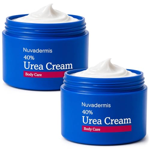 NUVADERMIS Urea Cream 40% for Feet - Max Strength Moisturizer, 5.3 oz Pack of 2