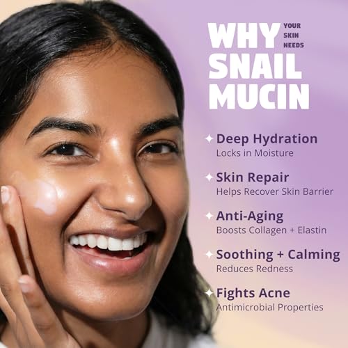 Korean Snail Mucin Moisturizer Gel Cream - 3.52 oz, Brightening & Hydrating