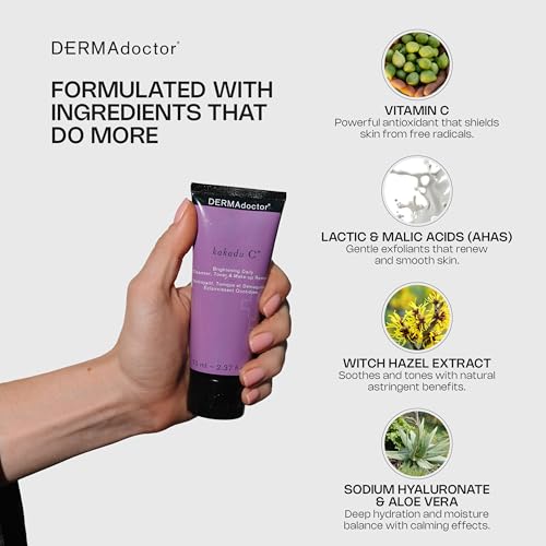 DERMAdoctor Vitamin C Face Wash 7.1 oz Daily Kakadu Plum Cleanser