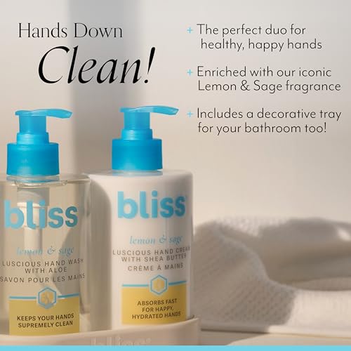 8.5 Fl Oz Hand Wash & Cream Duo - Lemon & Sage, Vegan & Moisturizing
