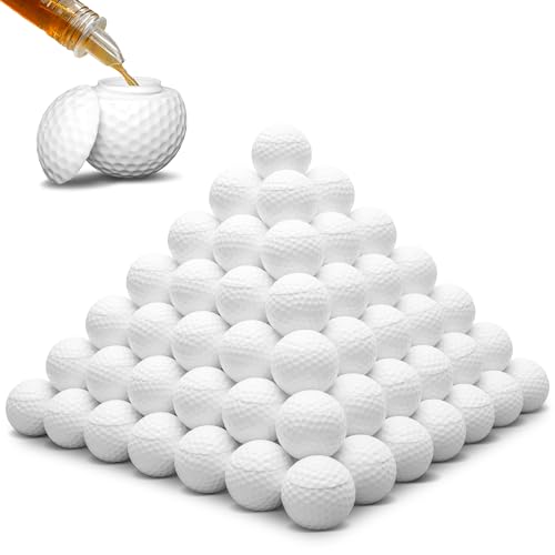 GoSports Mulligan Shot Glasses Pack of 144 | Golf Ball-Shaped Drinkware with Lids