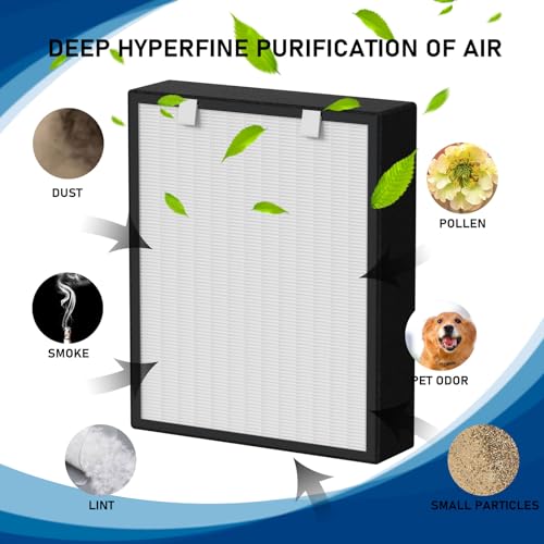 2 Pack True HEPA Replacement Filters with Activated Carbon for BreatheSmart - Fits Fresh, MP-Pet & Pure Models
