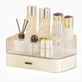 Makeup Organizer with Drawers Stackable Skincare Cosmetic Makeup organization for vanit Bathroom Desk Countertop (Cream)