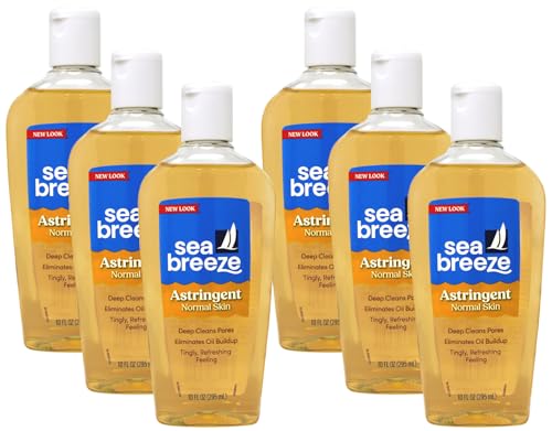 Sea Breeze Original Formula Astringent - 10 oz Pack of 6 for Clear, Refreshed Skin