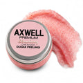 Axwell Lip Scrub for Dry Lips - Strawberry Exfoliant with Salt Crystals & Vitamin E, 1 fl oz