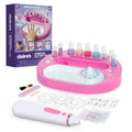 Claire's Kids Nail Art Kit, 67-Piece Airbrush Glitter Salon Nail Charms & Accessories Set, Polish, Press-On Nails, Stickers, Wraps, Girl Toys & Beauty Activity, Manicure Fashion Gift for Girls Age 8+