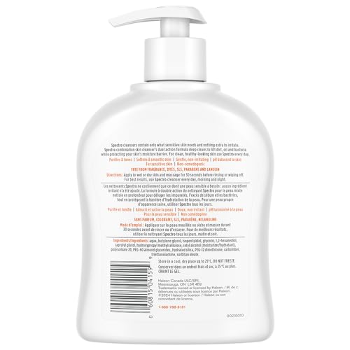 Spectro Jel Cleanser 500ml - Fragrance-Free Acne & Sensitive Skin Formula