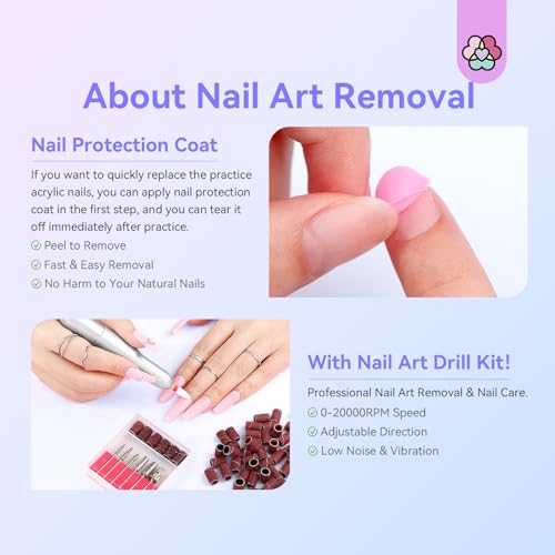 Saviland Odorless Acrylic Nail Kit with U V Light
